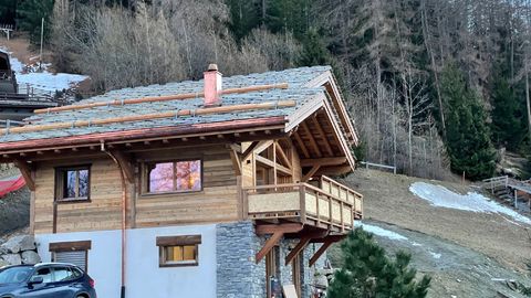 Rental of a new 5.5 room flat in a large chalet - Crettaux